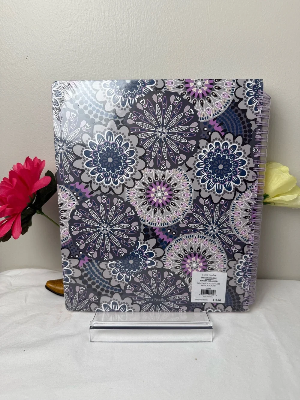 NWT Vera Bradley Mimosa Medallion Large Notebook New